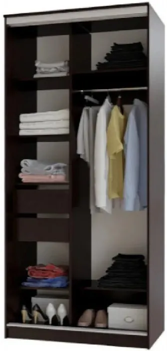 Шкаф-купе Альянс 1000 (Сандал светлый)