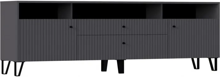 Модульная гостиная Оливия, композиция 1 (Графит, Графит Софт)