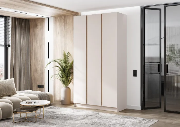 Келвин Шкаф 3-х створчатый (1200) (Кашемир, Кашемир)