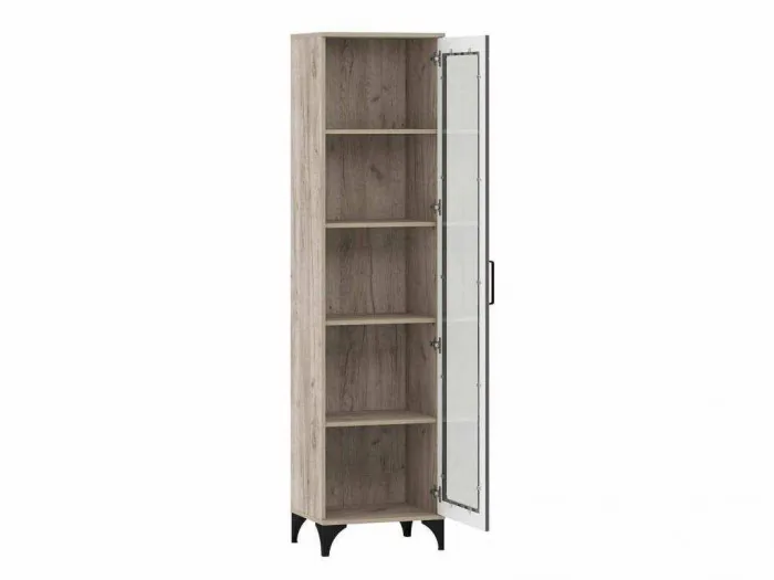 НМ 013.06 Марсель шкаф-пенал Дуб Крафт серый/Софт графит