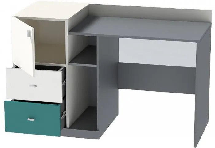 Модульная детская Клео набор 2 (Графит/Миндаль/Океан)