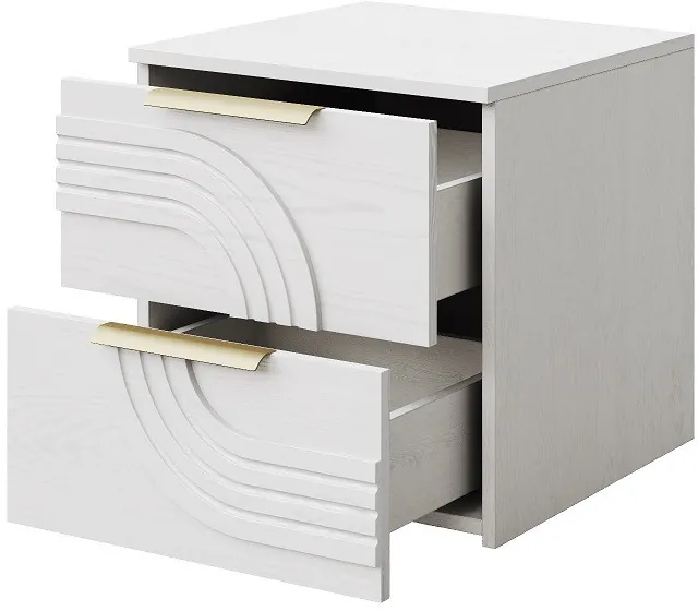 Модульная спальня "Монтиз" - Белый текстурный/Корунд джелато