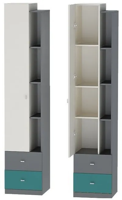 Модульная детская Клео набор 5 (Графит/Миндаль/Солнечный)