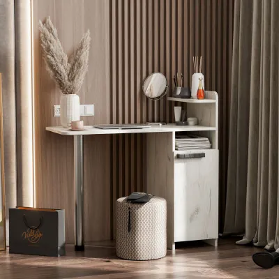 СТОЛ макияжный №2 (СНЯТ С ПРО-ВА) дуб крафт белый