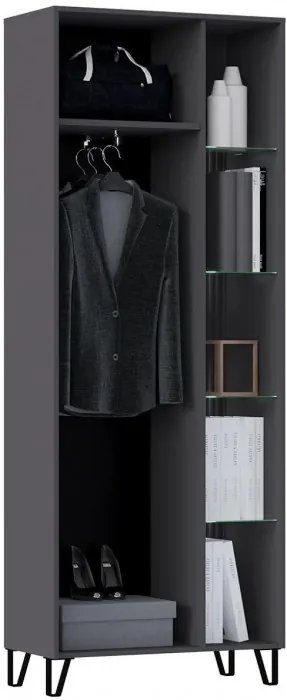 Модульная гостиная Оливия, композиция 4 (Графит, Графит Софт)