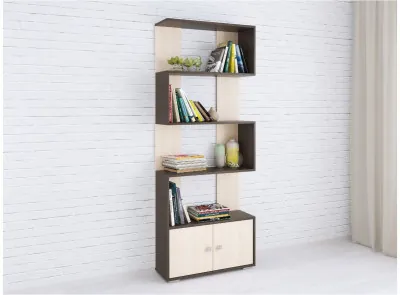 Стеллаж Ромео-2 венге/дуб молочный