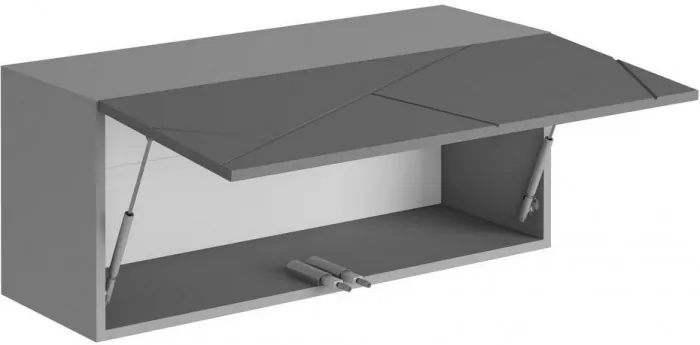 ГРАНЖ Шкаф навесной ШН-003 (Д.900) (Белый (Шагрень) / Белый софт)