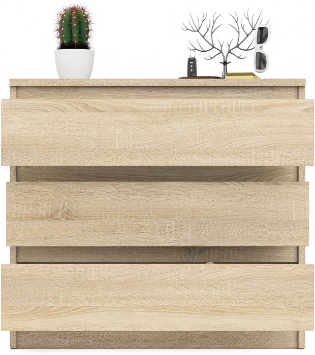 Мори Комод МК800.1, цвет дуб сонома, ШхГхВ 80,4х41х73 см.