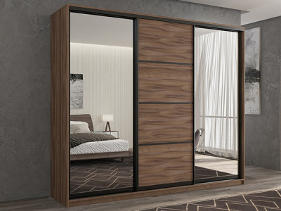 Шкаф-купе Кааппи 3 Орех Тьеполло 240х60х230 см