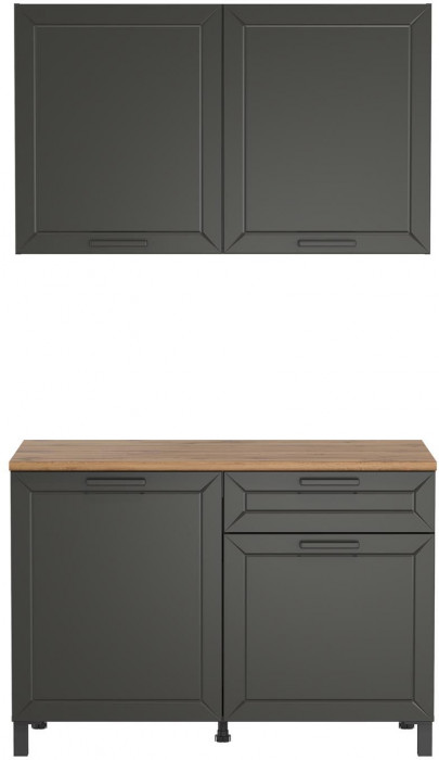 Кухня Мадрид 1200 диамант серый