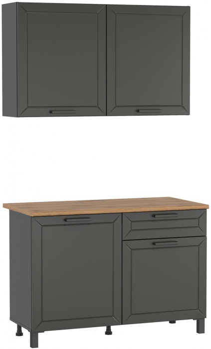 Кухня Мадрид 1200 диамант серый