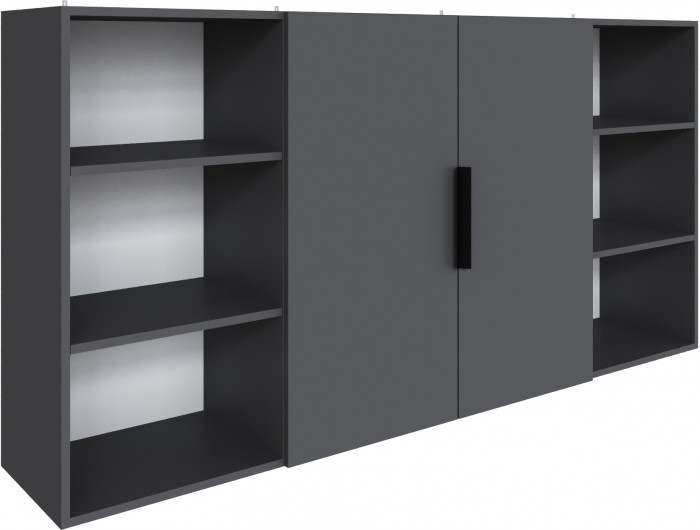 Полка навесная Мадрид ПН-2 (1,8) графит серый