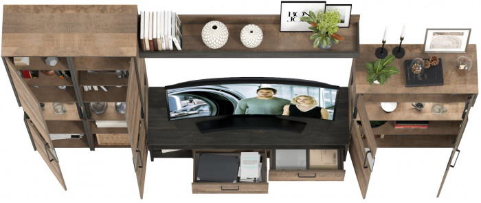 Трувор Гостиная 039, дуб гранж песочный/интра