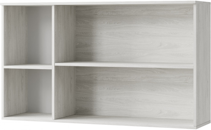 Ливорно Полка навесная ЛН-4 ясень анкор светлый патина серебро