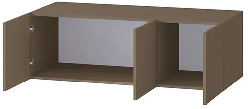 Шкаф Бастион 1500 №1 с антресолью, Молочный шоколад