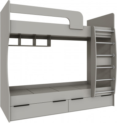 Кровать Мадрид (0,8) двухярусная, Кашемир