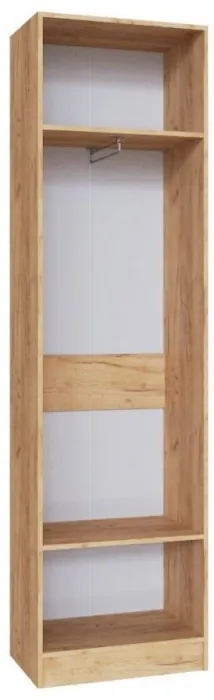 Руэлла Шкаф платяной дуб крафт золотой/белый