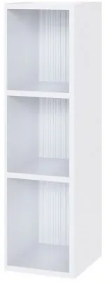 Сириния Шкаф навесной открытый белый/белый снег
