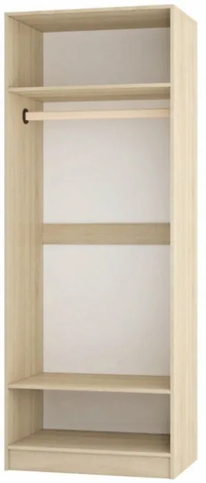 Колибри-лофт Шкаф дуб сонома/ателье светлое+акрил белый