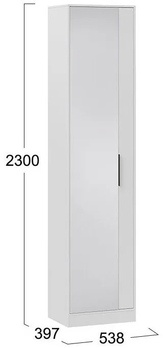 Агата Шкаф для одежды (Белый)