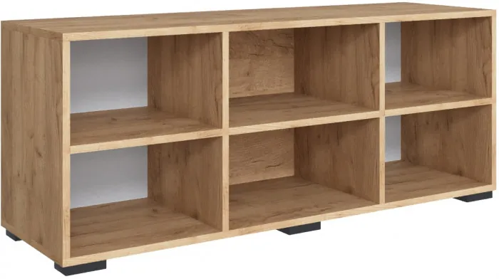 Тумба ТВ Дублин, Дуб крафт золотой/Графит серый