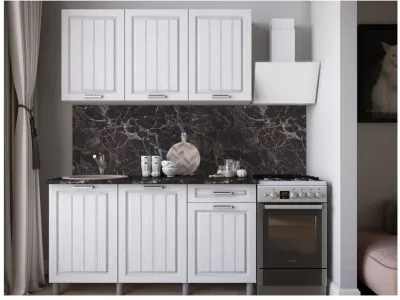 Кухонный гарнитур Луксор 1,5м Клен белый