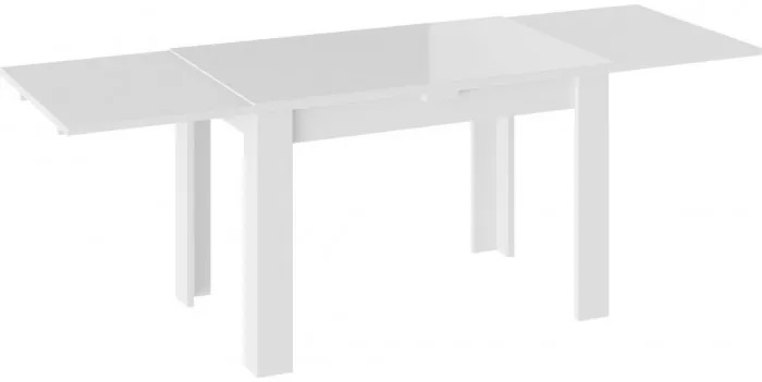 Норман Тип 1 Стол обеденный (белый) (Белый/Стекло белый глянец)