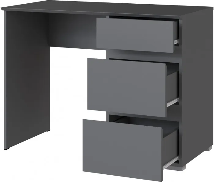 Плейона Стол косметический графит серый