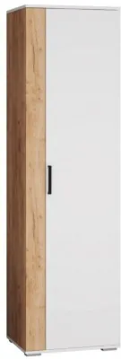 Оскар-18 Шкаф платяной белый/дуб крафт золотой