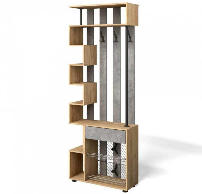 Прихожая мини-лайт компл. 3 дуб крафт/ателье