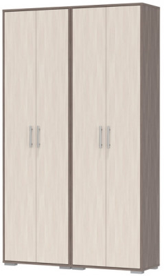 Два шкафа для одежды Домино 2-3430бод.тем/св, цвет бодега тёмный/бодега светлый, ШхГхВ 120х36х202 см.