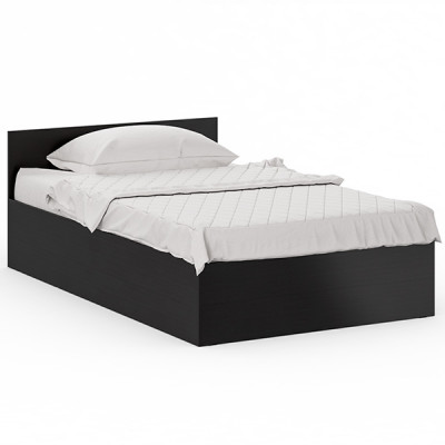 Стандарт Кровать 1200, цвет венге, ШхГхВ 123,5х203,5х70 см., сп.м. 1200х2000 мм., без матраса, основание есть