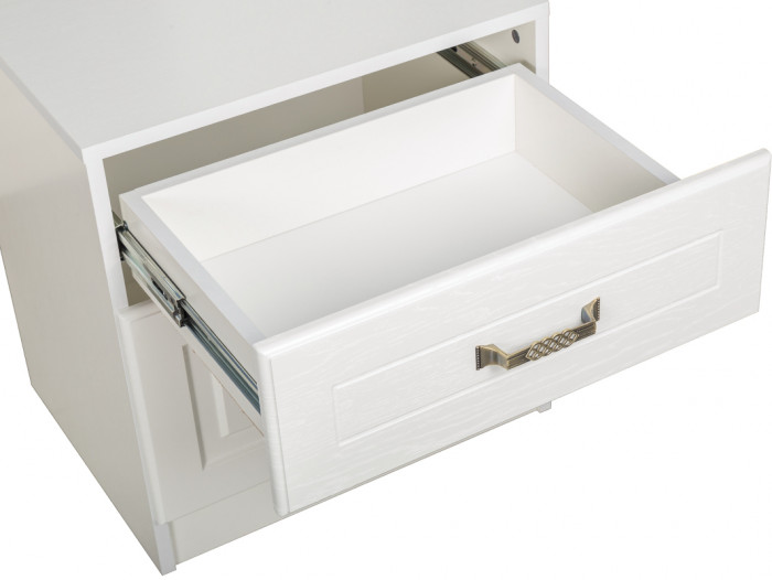 Ливерпуль Тумба 08.146, цвет ясень ваниль/белый, ШхГхВ 50х41,3х53,3 см.