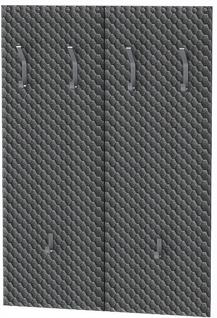 Модульная прихожая Иннэс 12 Набор 2 (Графит / Миндаль)