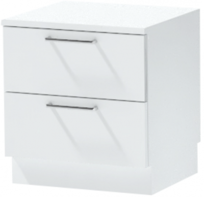 Тумба-6 прикроватная напольная "Иннэс-7", Белый