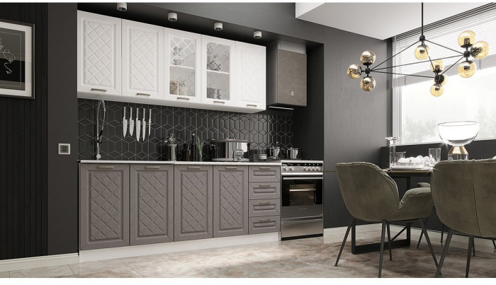 Кухня МДФ Агава 2000, Лиственница светлая