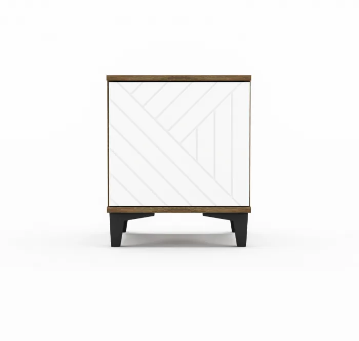 Тумба прикроватная Палау, Табак/Белый софт