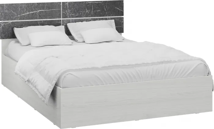 Модульная спальня "Теана", набор 1, Крафт серый/МДФ светло-серый