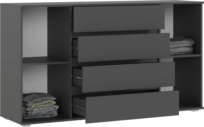 Модульная спальня Марвэл, Графит/Браш графит