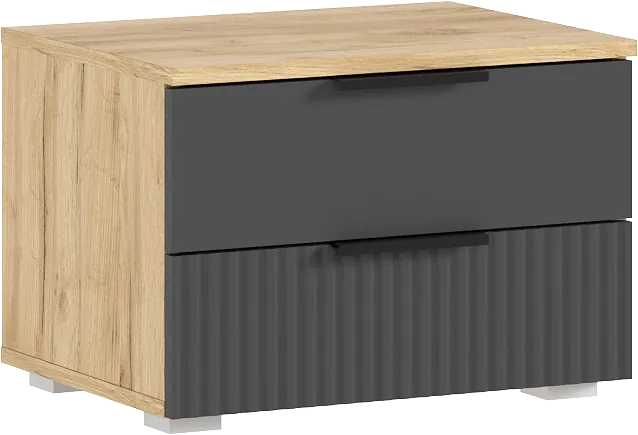 Модульная спальня Марвэл, Дуб крафт/Браш графит