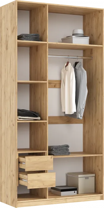 Модульная спальня Марвэл, Дуб крафт/Браш графит