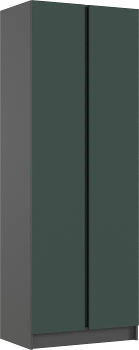 Келвин Шкаф 2-х створчатый 800, Графит/Изумрудный