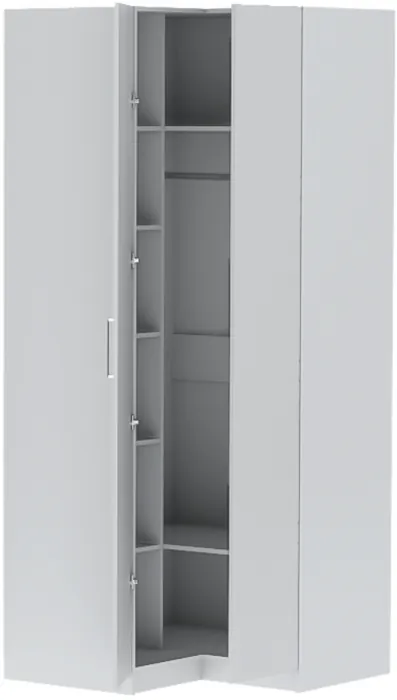 Шкаф угловой "Иннэс-7" - Белый