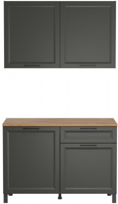 Кухня Римини 1200 диамант серый