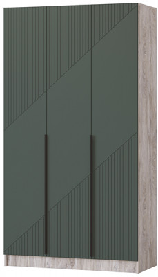Шкаф Авис 1,2, Дуб эндгрейн/Грин