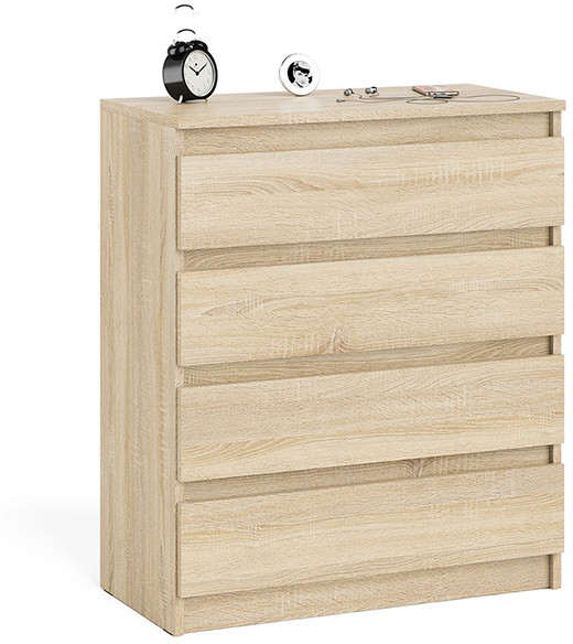 Мори Комод МК800.4, цвет дуб сонома, ШхГхВ 80,4х41х94 см.