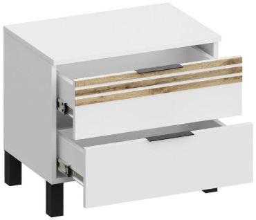 Модульная спальня Нао, набор №5, Графит/Профиль МДФ Дуб вотан