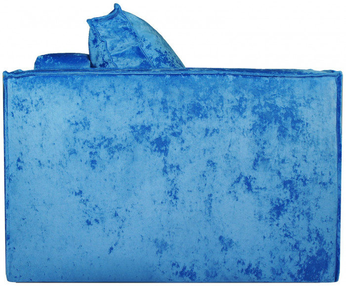 Диван-кровать Лофт Люкс Плюш, еврокнижка, независимый пружинный блок,140х195, синий