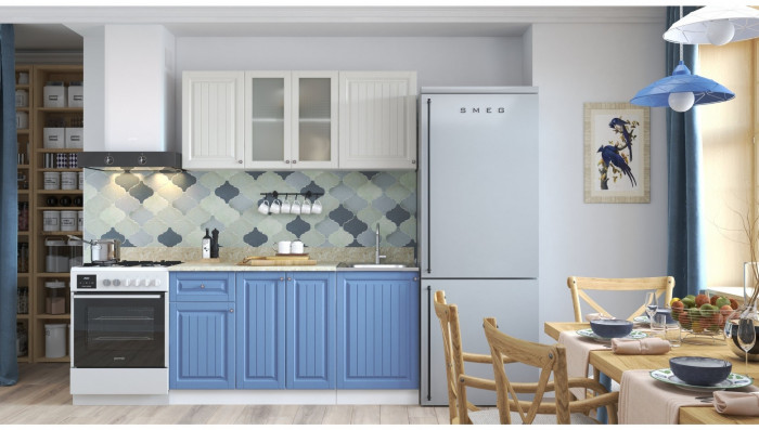 Кухня МДФ Хозяюшка 1500, Мускат