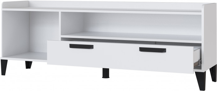 Тумба ТВ Парус-8, Дуб крафт серый/Графит